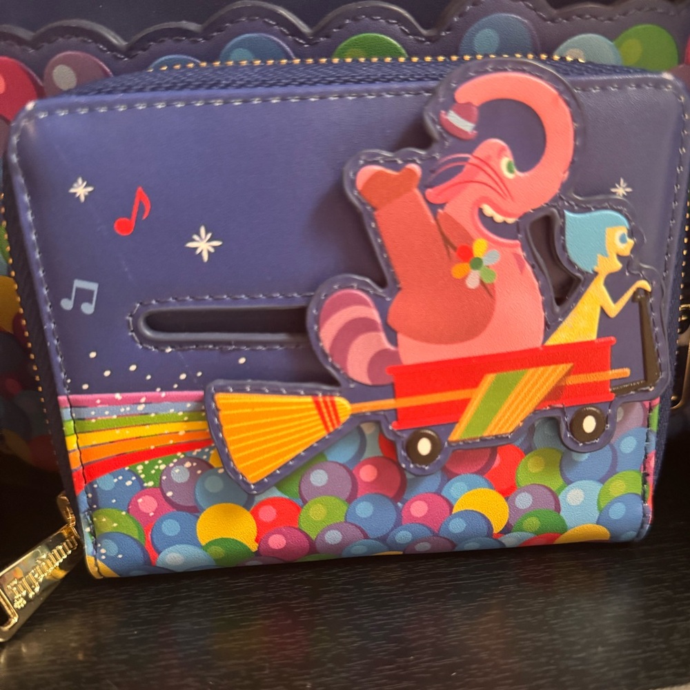 Loungefly Disney Pixar Inside Out Bing Bong and Joy Rocket  Wallet